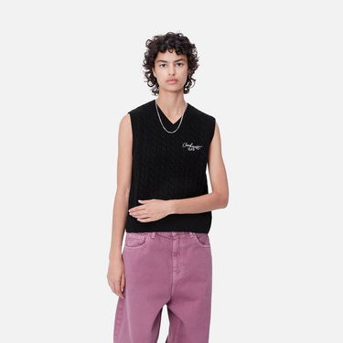 Sveter Carhartt WIP Signature Vest Sweater Čierna | I033882_7, 0