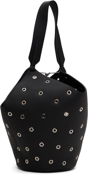 Tote bag Khaite KHAITE Small Lotus Eyelet Tote Čierna | H2043-915, 2