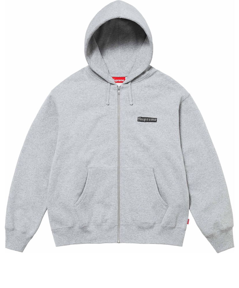 Mikina Supreme Spread Zip-Up Hoodie Šedá | SUP-SS24-037