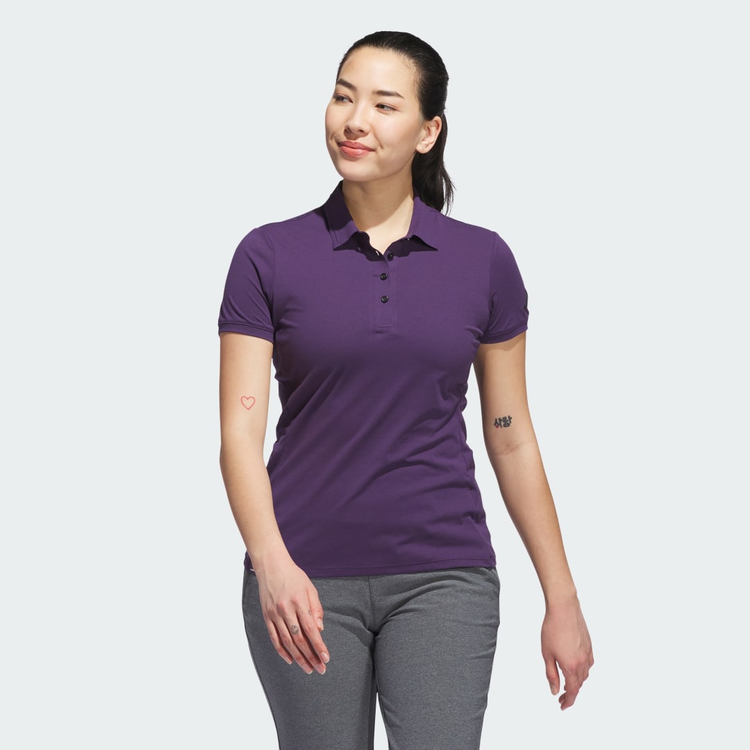 Polo tričko adidas Performance Ultimate365 Tour Twistknit Polo Shirt Fialová | JN8285, 0