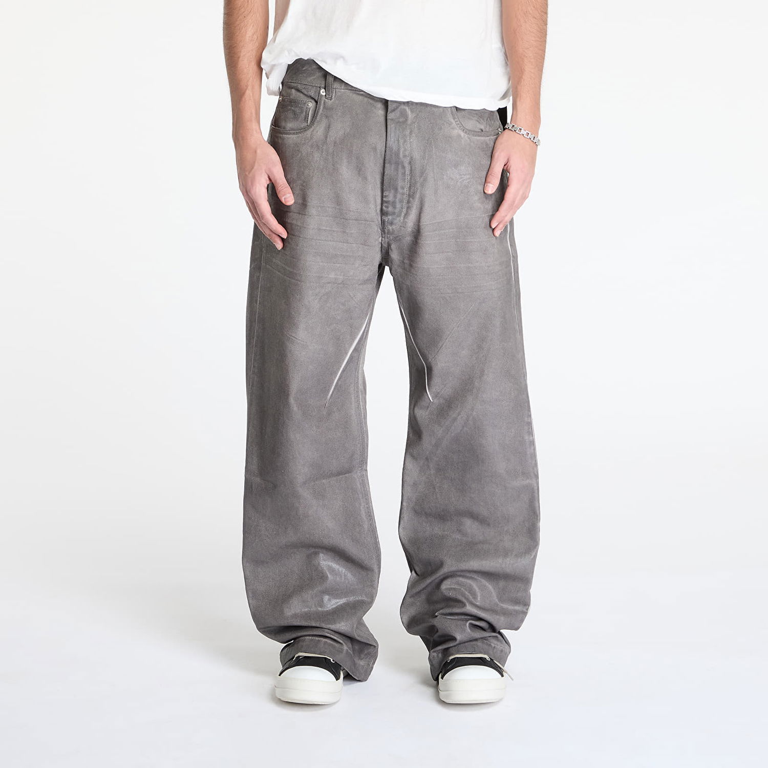 Džínsy Rick Owens Rick Owens DRKSHDW Geth Loose Fit Jeans 33 Šedá | DU01E3351 DCF 78, 0