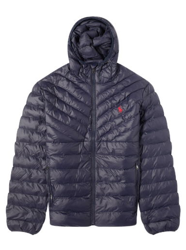 Prešívaná bunda Polo by Ralph Lauren Polo Ralph Lauren Terra Chevron Insulated Hooded Collection Čierna | 710920283001