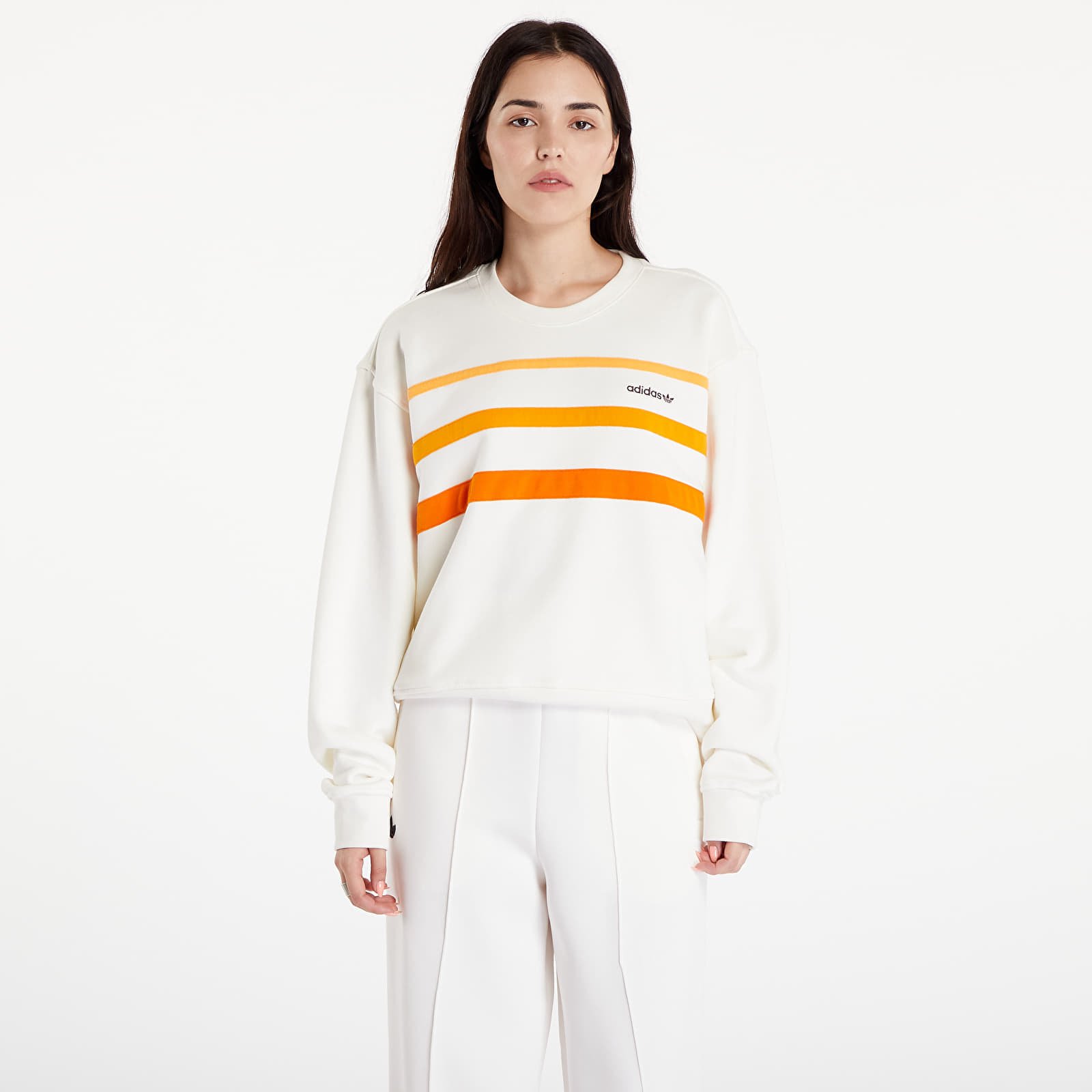 Sweatshirt Off White / Eqt Orange