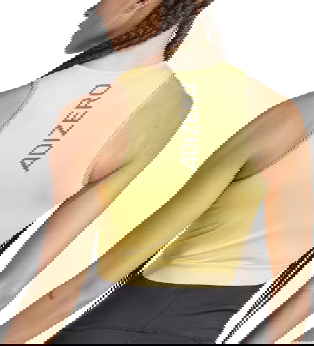 Tielko adidas Originals adidas Adizero L CR TANK Žltá | in1171, 1