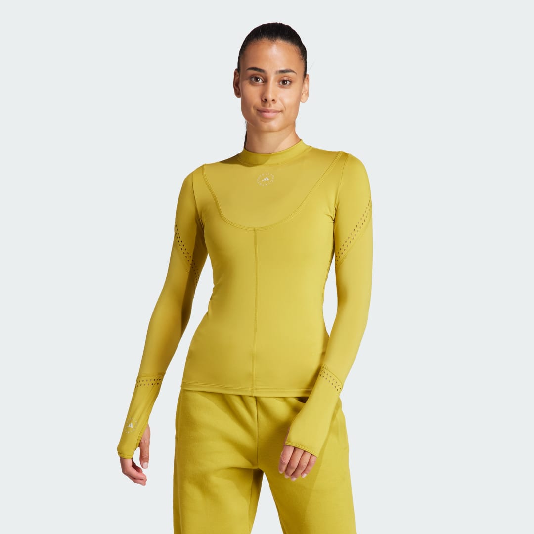 Mikina adidas Performance Stella McCartney x TruePurpose Training Long Sleeve Top Žltá | IT8239, 1