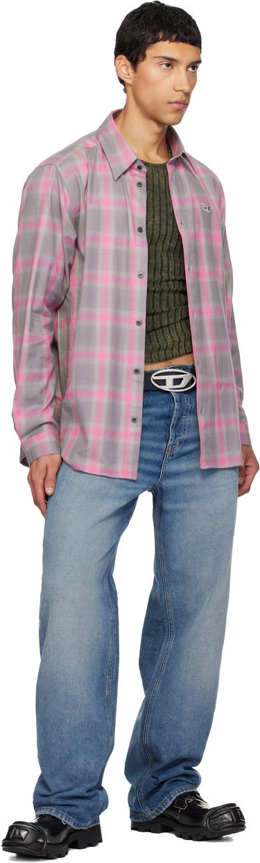 Tenisky a topánky Diesel D-Hammer Bt D Lace-Up High-Top Boots with Shiny Finish and Rubber Toe Čierna | Y03228-P8435-H1532, 4