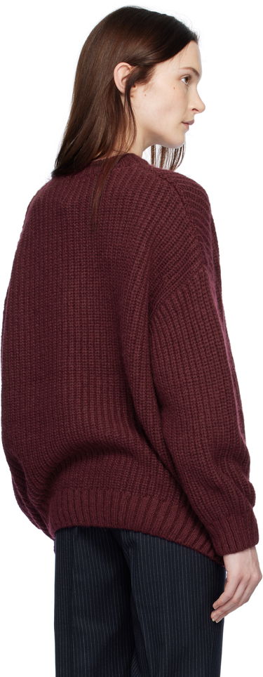 Sveter Anine Bing Women's Sydney Signature Knitted Sweater Vínová | A-09-10686-RED16, 2