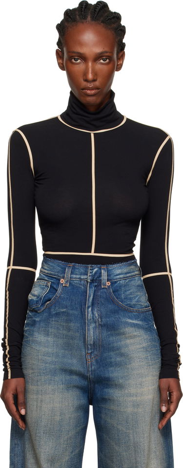 Body Maison Margiela MM6 Maison Margiela Long Sleeve Turtleneck Bodysuit Čierna | S52NA0072 M20125, 0