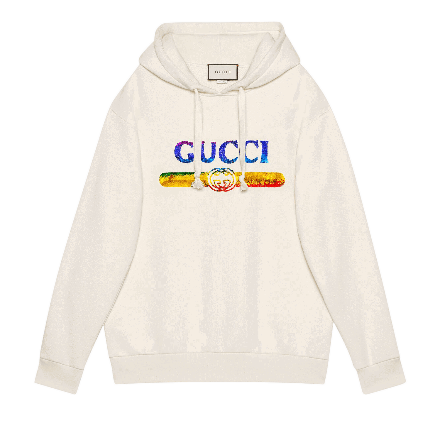 Mikina Gucci Sweatshirt With Sequin Logo ' Biela | 469251 XJASC 9480, 0