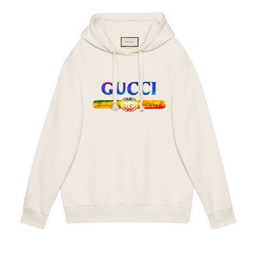 Mikina Gucci Sweatshirt With Sequin Logo ' Biela | 469251 XJASC 9480, 0