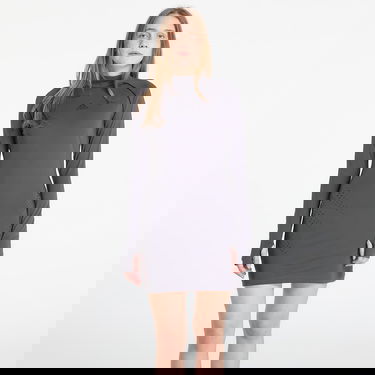 Šaty adidas Originals High Neck Perforated Long Sleeve Mini Dress Šedá | KE0303, 0