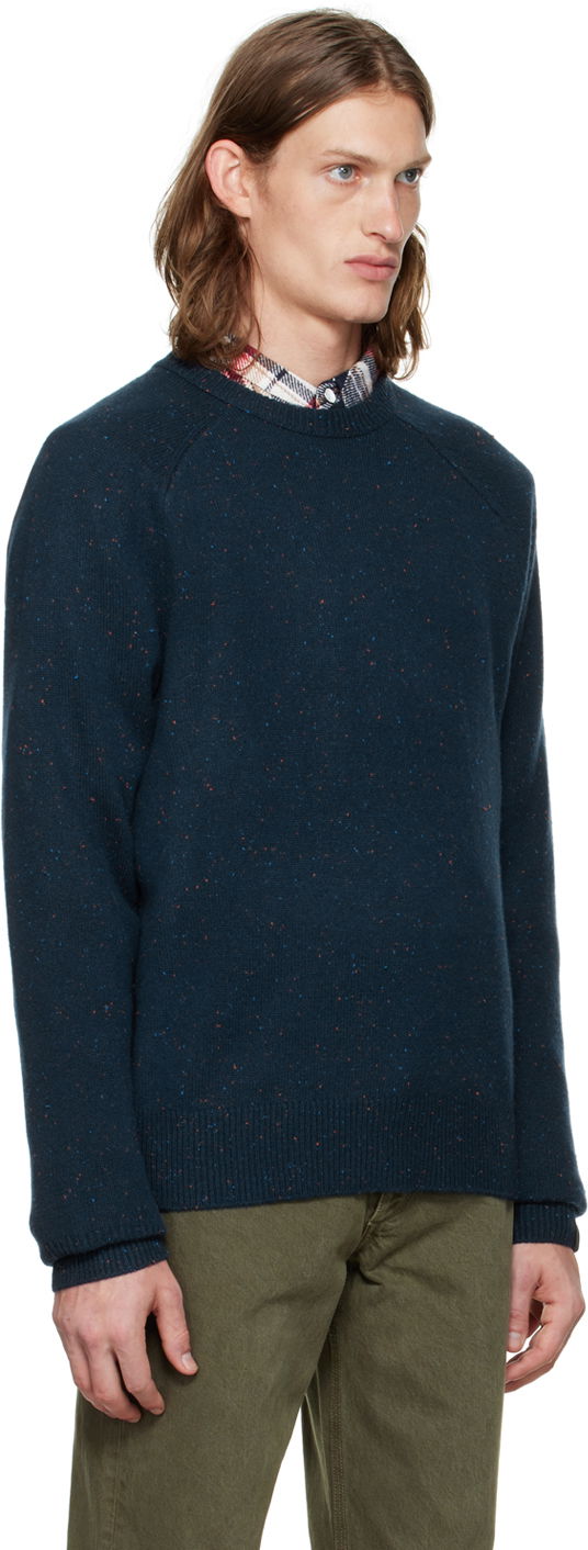 Sveter rag & bone Harlow Crewneck Sweater Modrá | MBS22F030CC30, 1