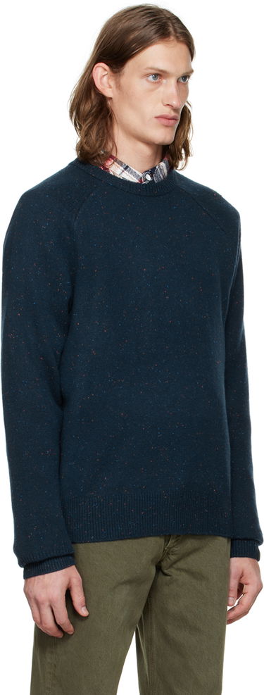 Sveter rag & bone Harlow Crewneck Sweater Modrá | MBS22F030CC30, 1