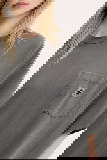 Tričko Carhartt WIP Nelson Grand Relaxed Fit Pocket T-Shirt Šedá | I034621.87GD, 3