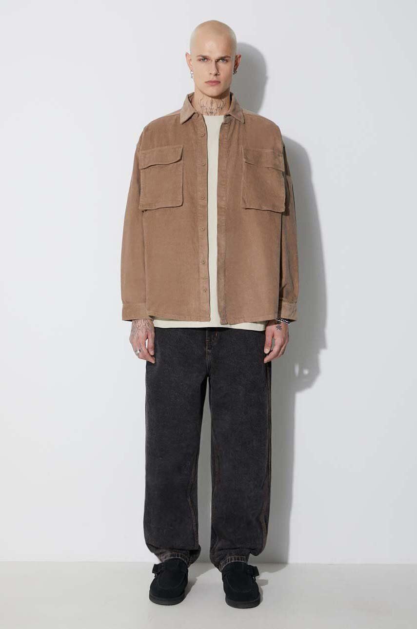 Bunda TAIKAN Shirt Jacket Corduroy Regular Hnedá | TK0002.DNECRD, 0