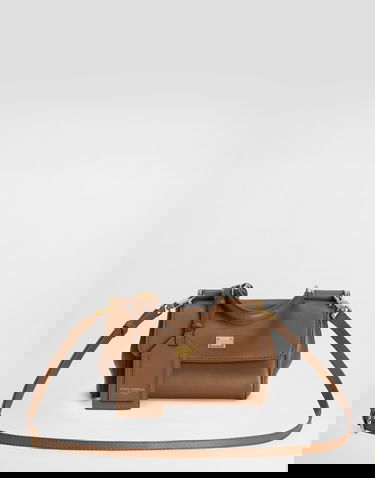 Taška cez rameno Dolce & Gabbana My Sicily Structured Leather Top Handle Shoulder Bag Onesize Hnedá | BB7864B73218Z093, 0