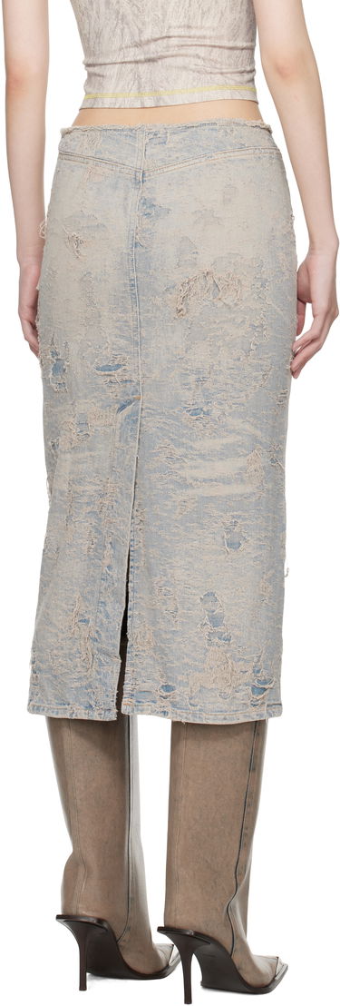 Sukňa Diesel Distressed Denim Midi Skirt Modrá | A16490 007Y5, 2