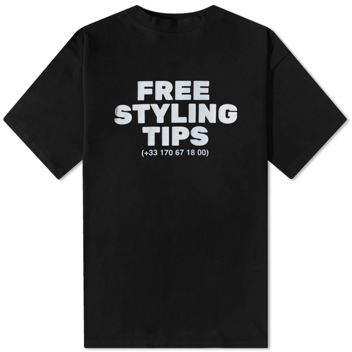 Tričko Balenciaga Free Styling Tips Tee Čierna | 744439-TOVG2-9034, 0