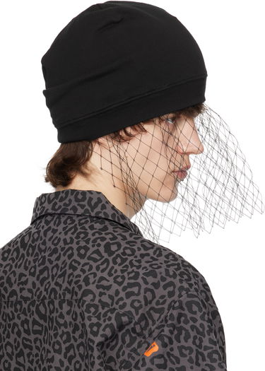 Kulicha UNDERCOVER UNDERCOVER Beaded Appliqué Veil Beanie Čierna | UC1E4H03-1, 2