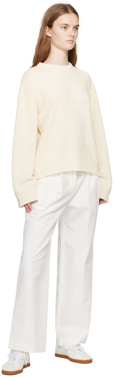 Sveter TOTEME Crewneck Relaxed-Fit Sweater Béžová | 242-WRT2286-YA0039, 3