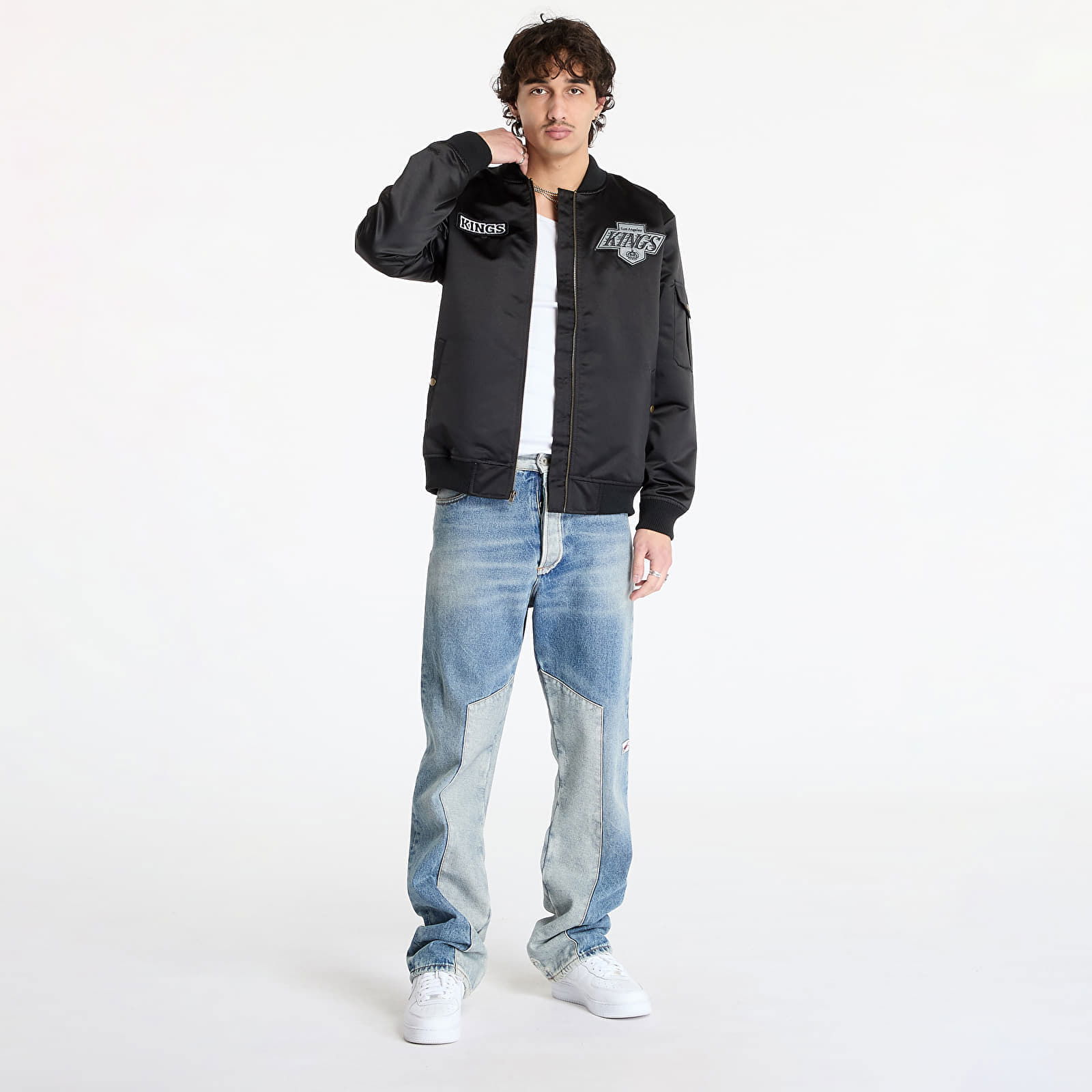 Team Leader Satin Bomber Jacket