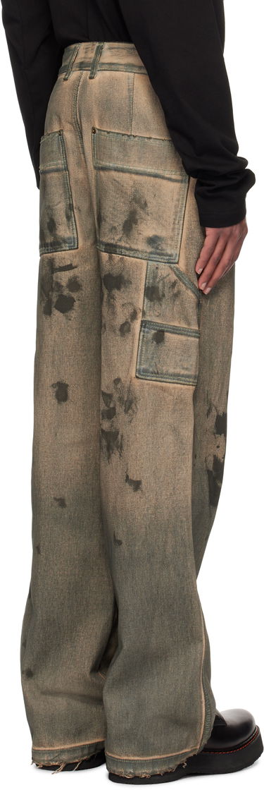 Džínsy We11done We11done Carpenter Jeans Zelené | WD-DP3-24-338-M-BG, 2