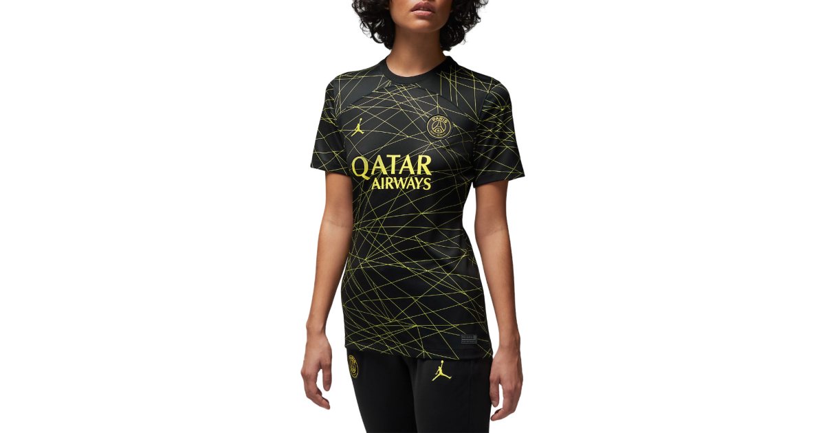 Dres Jordan Paris Saint-Germain 2023/24 Stadium Fourth Jersey Čierna | dr3998-011, 1