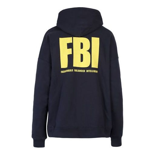 Mikina Balenciaga Year Of The Tiger FBI Reversible Hoodie Modrá | 682144TLVM44084, 0