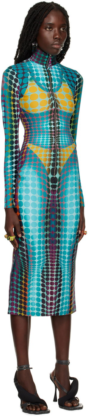 Šaty Jean Paul Gaultier Jean Paul Gaultier Dots Print Midi Dress Rôznofarebný | 22/09-F-RO026-J512, 1