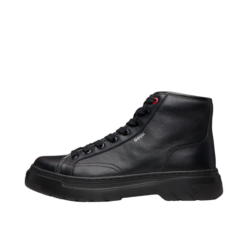 Tenisky a topánky BOSS HUGO High-Top Grained Leather Boots Čierna | 50548692