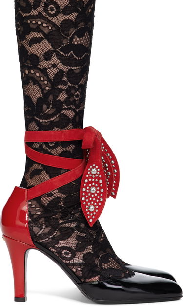 Tenisky a topánky Valentino Valentino Garavani Foliefoliage Lace Heels Červená | 6W0S0LT5UTM, 0