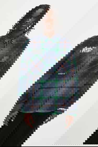 Košeľa AAPE by A Bathing Ape Main Long Sleeve Regular Fit Classic Collar Flannel Plaid Shirt Rôznofarebný | AAPSTM8504XXN, 0