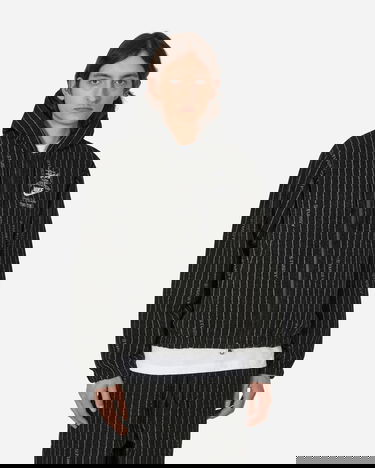 Bunda Nike Stüssy x Stripe Wool Jacket Čierna | DR4023-010, 3