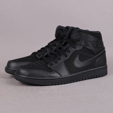 Tenisky a topánky Jordan Air Jordan 1 Mid ''Triple Black'' Čierna | 554724-011, 1