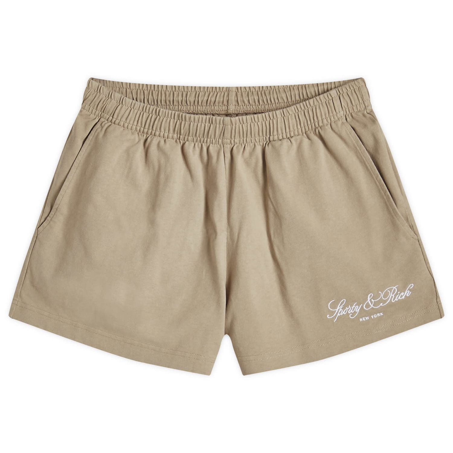 Šortky Sporty & Rich Disco Script Embroidered Short Béžová | SH037516232GY15-WHT, 0