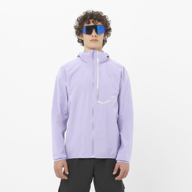 Vetrovka Salomon Bonatti Trail Running Jacket Fialová | LC2673600, 0