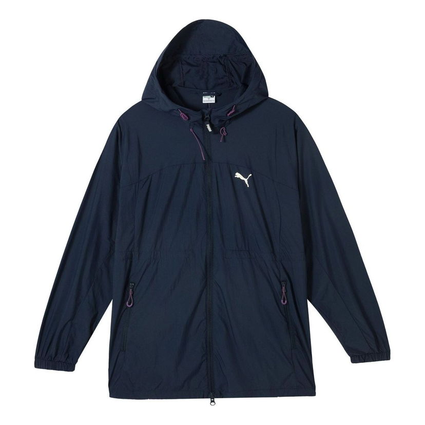 Vetrovka Puma Lightweight Woven Jacket with Hood Navy | 628375-14