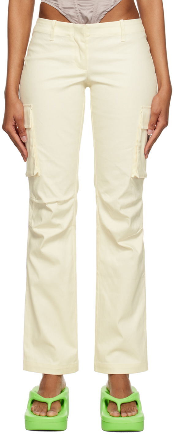 Cargo nohavice Miaou Miaou Raven Cargo Pants Béžová | 1019SCCRM, 0