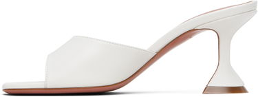 Starostlivosť o obuv Amina Muaddi Amina Muaddi Lupita 70 Heeled Sandals Biela | LUPITA SLIPPER 70 CL Nappa, 2
