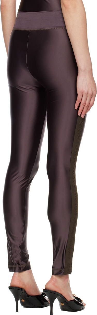 Legíny Versace Versace Jeans Couture Logo Trim Leggings Hnedá | E78HAC114_EJ0223, 2
