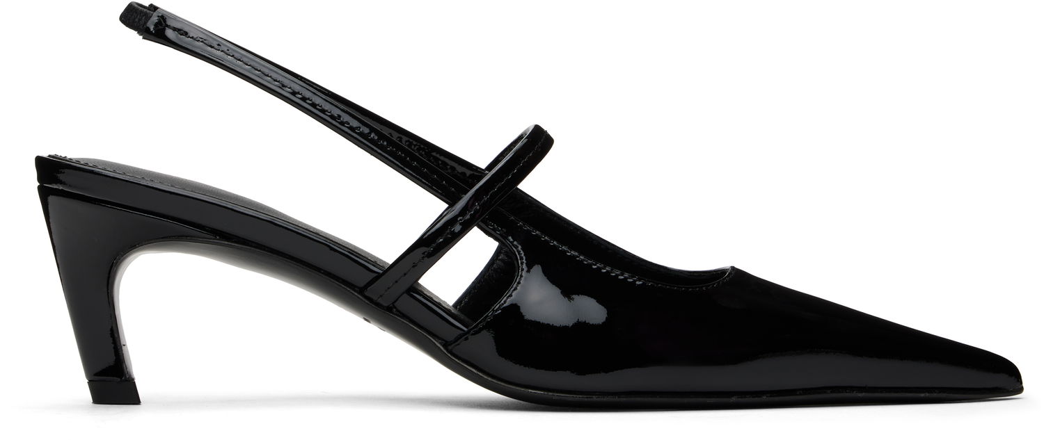 Tenisky a topánky TOTEME Sharp Patent Slingback Heels Čierna | 251-WAS821-LE0091, 0