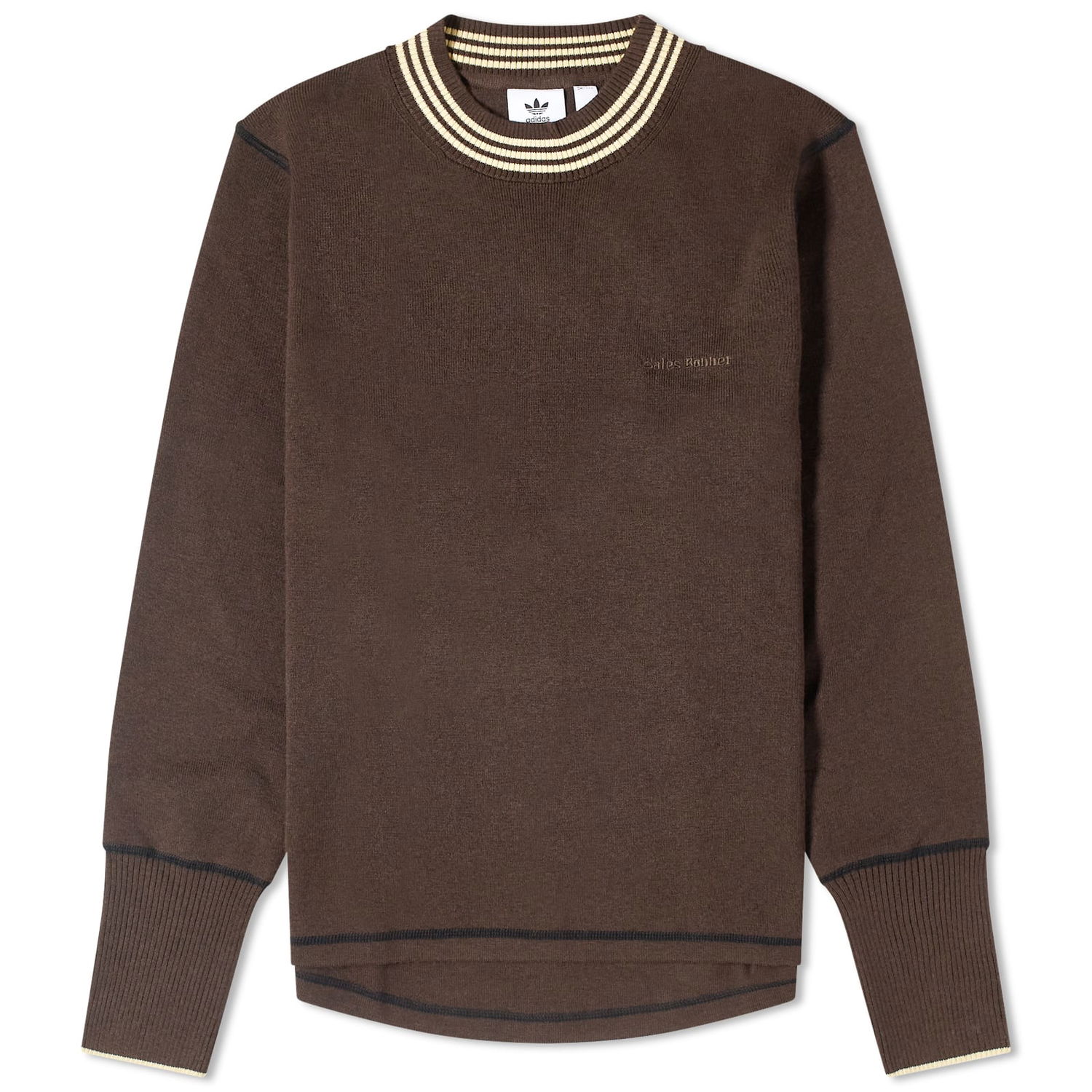 Sveter adidas Originals Wales Bonner x Knit Top Hnedá | IN5953, 0