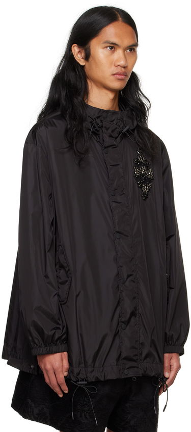 Vetrovka Simone Rocha Simone Rocha Embellished Button Placket Parka Čierna | 6105B 1067, 1