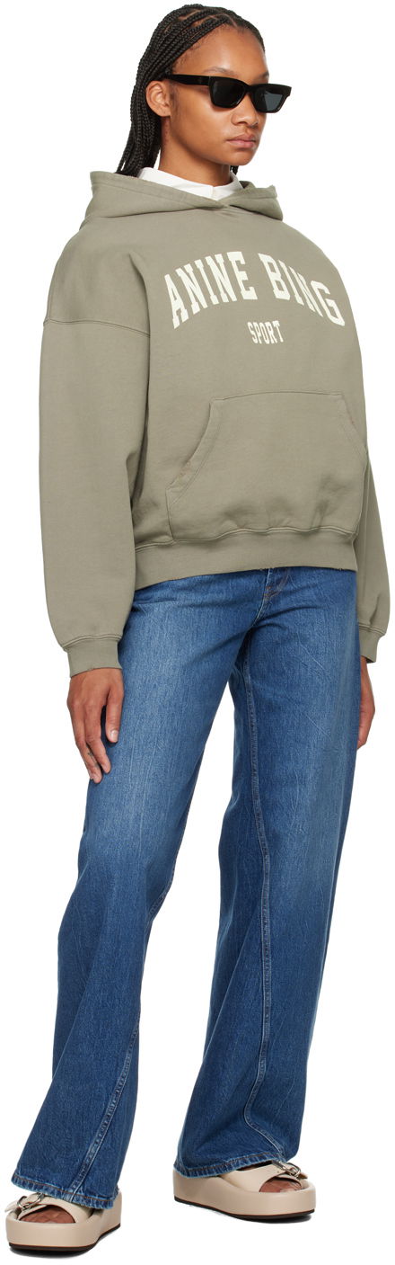 ANINE BING Women's Harvey Sport Logo Hoodie