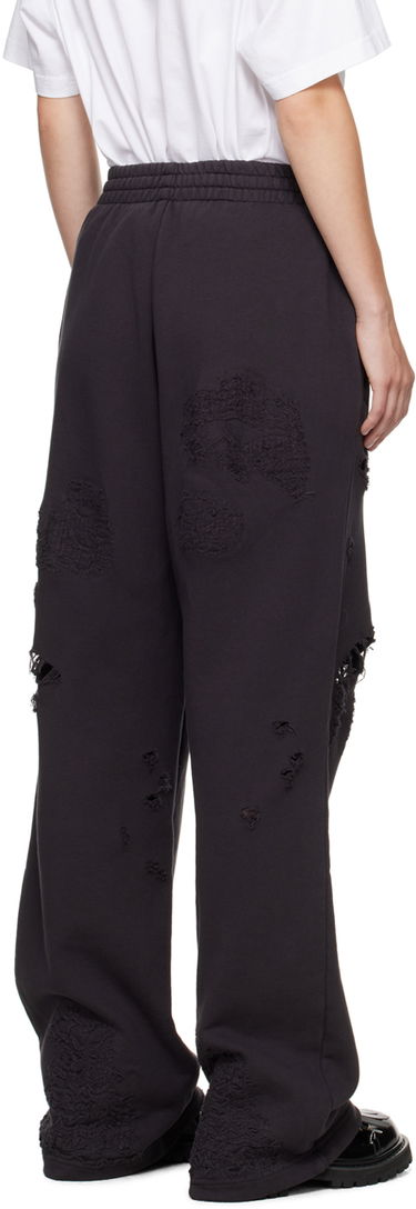 Tepláky We11done We11done Distressed Sweatpants Čierna | WD-TA2-24-728-U-BK, 2