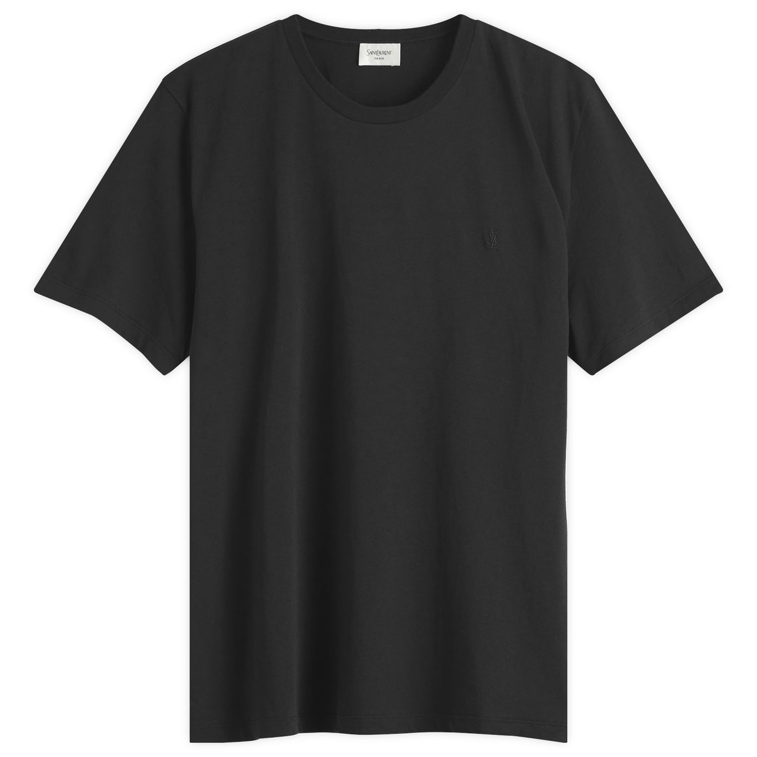 Tričko Saint Laurent Washed Cotton T-Shirt, Size Large Čierna | 819395-Y2ZJ2-1000, 0