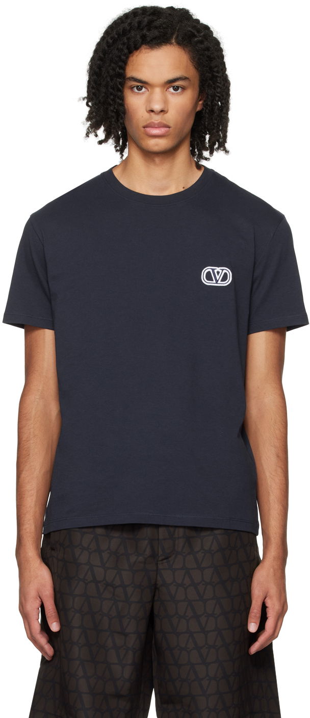 Tričko Valentino Appliqué T-Shirt Čierna | 4V3MG10V9LJ, 0