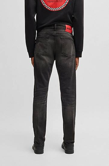 Džínsy BOSS Slim-Fit Stretch Denim Jeans Čierna | 50530597, 1
