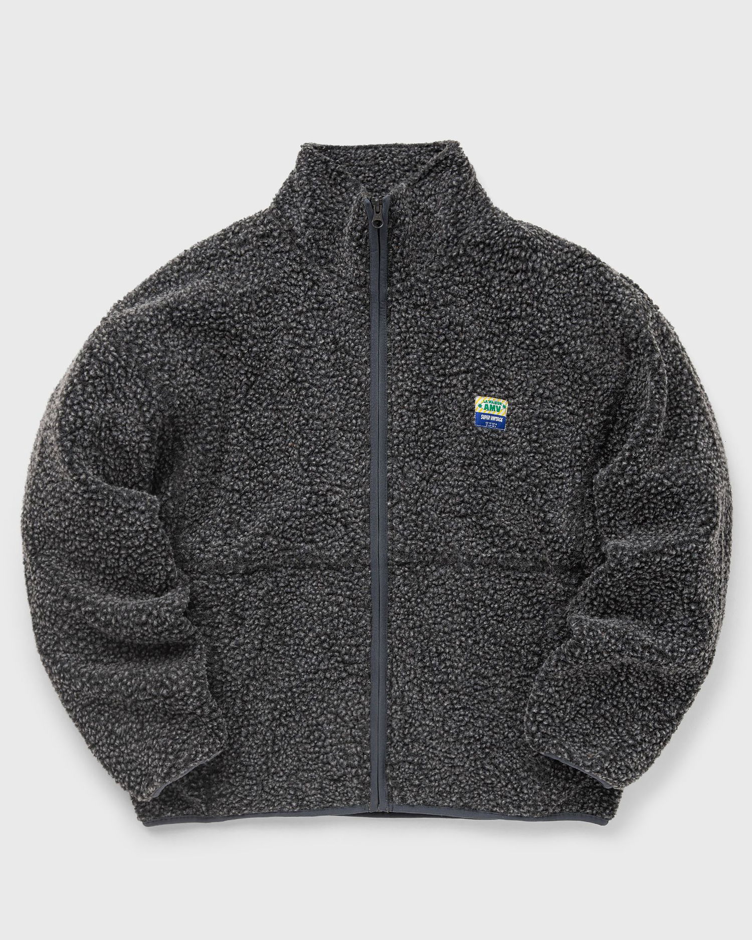 Mikina American Vintage American Vintage Hoktown Fleece Jacket Šedá | HOK16CH23-ANTHRACITE-CHINE, 0