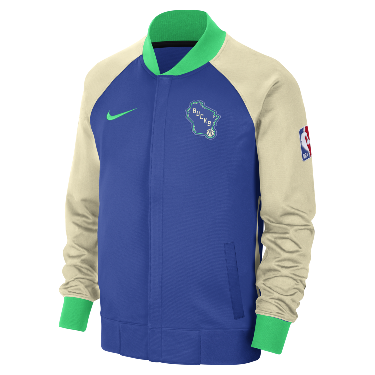 Bunda Nike Dri-FIT Milwaukee Bucks Showtime City Edition Navy | FB3503-480, 1